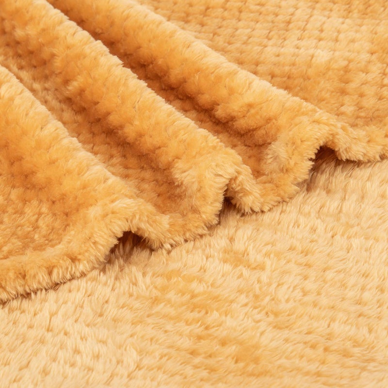 WONDER MIRACLE Fuzzy Blanket or Fluffy Blanket for Baby, Soft Warm Cozy Coral Fleece Toddler, Infant or Newborn Receiving Blanket for Crib, Stroller, Travel, Decorative (28Wx40L, XS-Banana) - Image 3